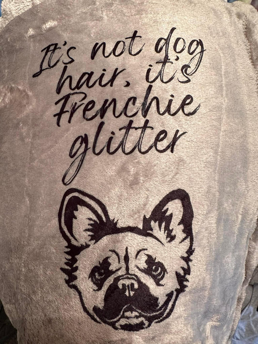 Frenchie Glitter Blanket