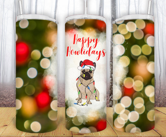 20oz Howlidays Frenchie Tumbler