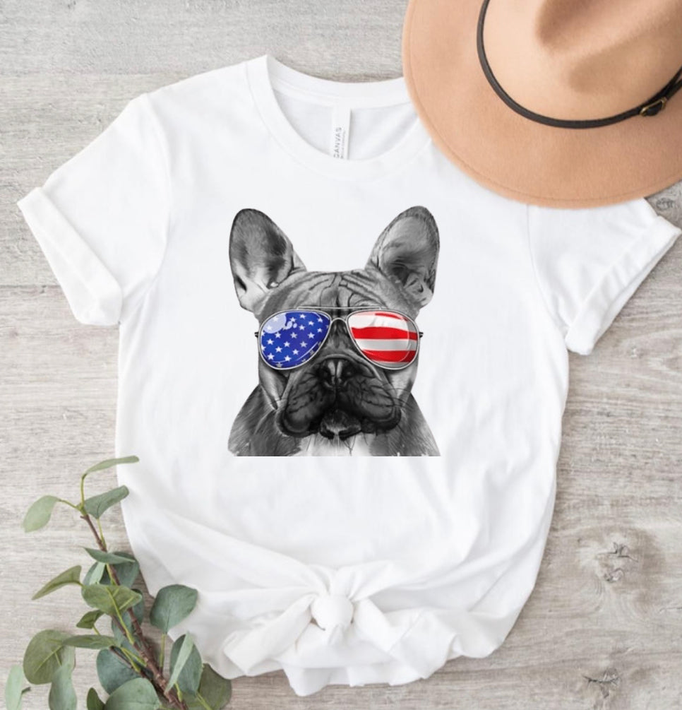 Patriotic Frenchie Tee