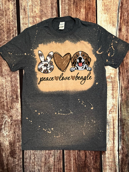 Peace Love Beagle Tee