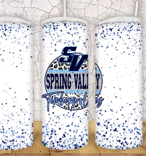 20oz Spring Valley Timberwolves Tumbler