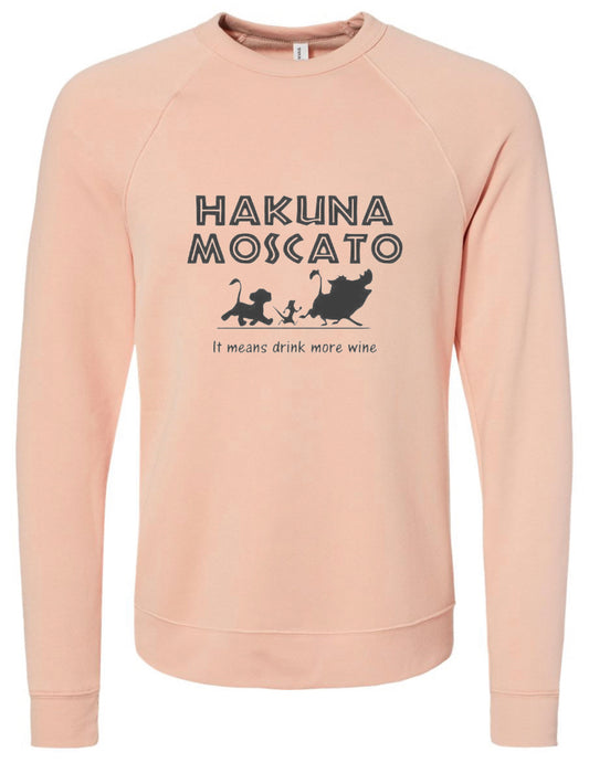 Hakuna Moscato Sponge Fleece Crewneck