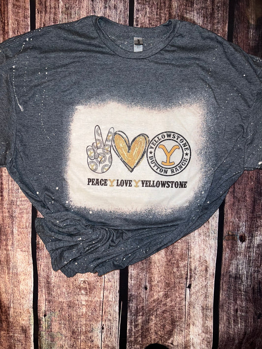 Peace Love Yellowstone Tee