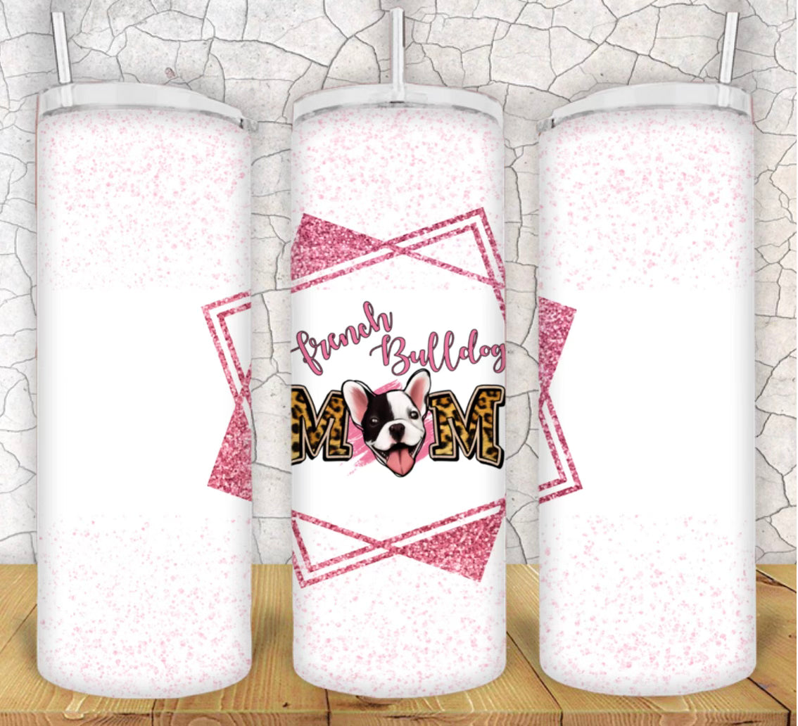 20oz French Bulldog Mom Tumbler