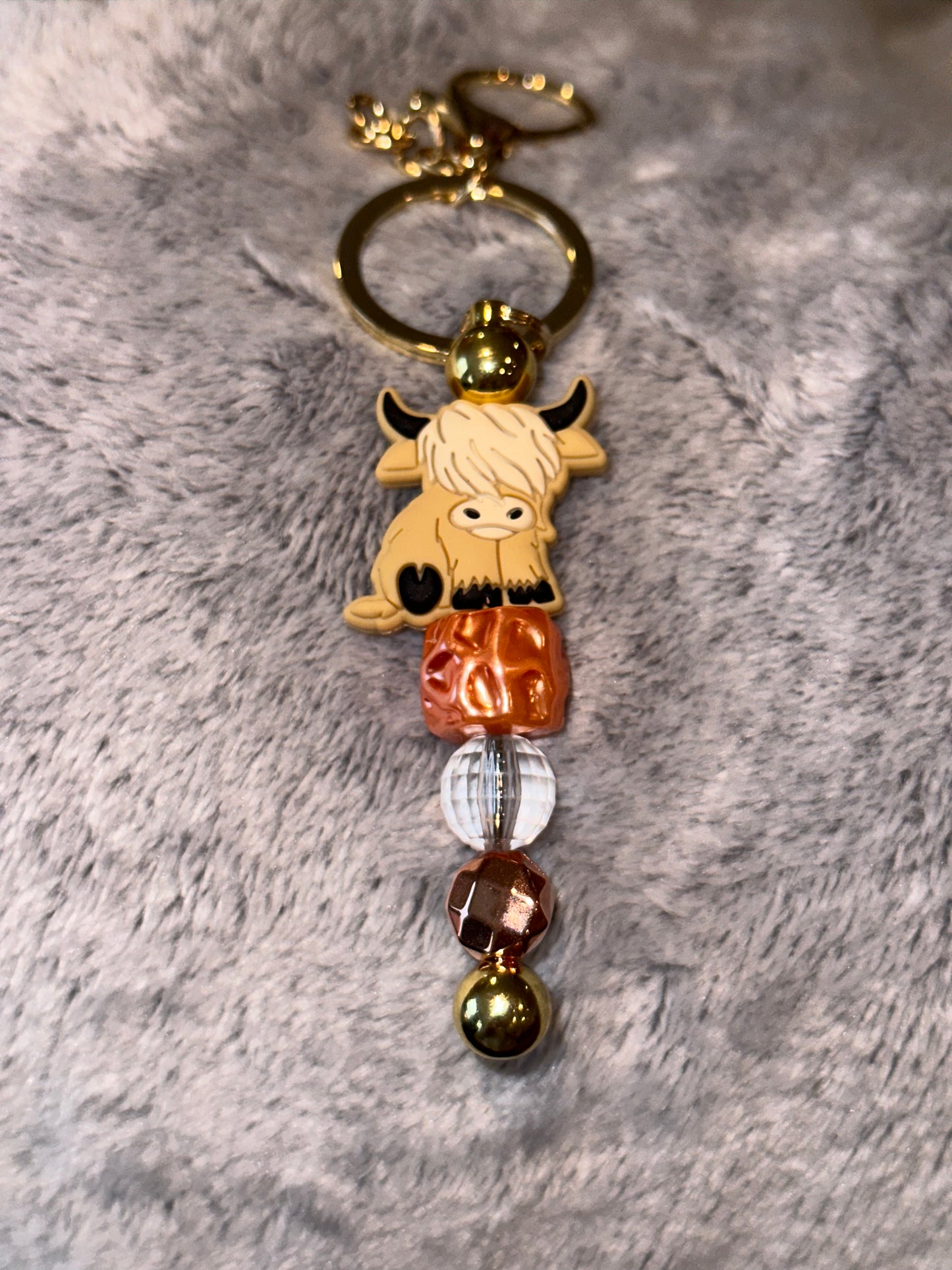 Highland Cow Keychain