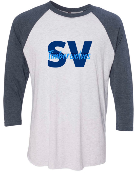 Spring Valley Timberwolves Raglan Tee