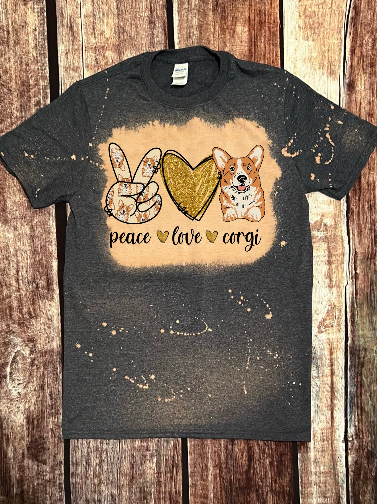 Peace Love Corgi Tee