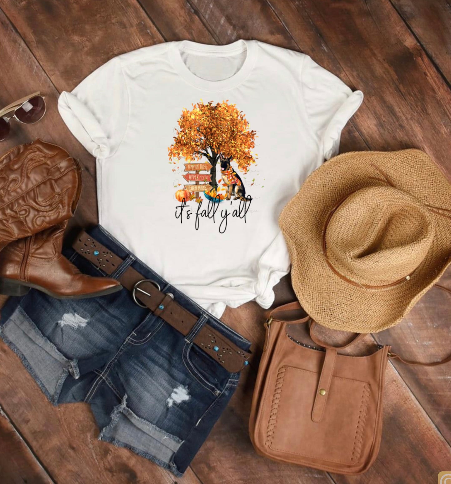 Fall German Shepherd Tee