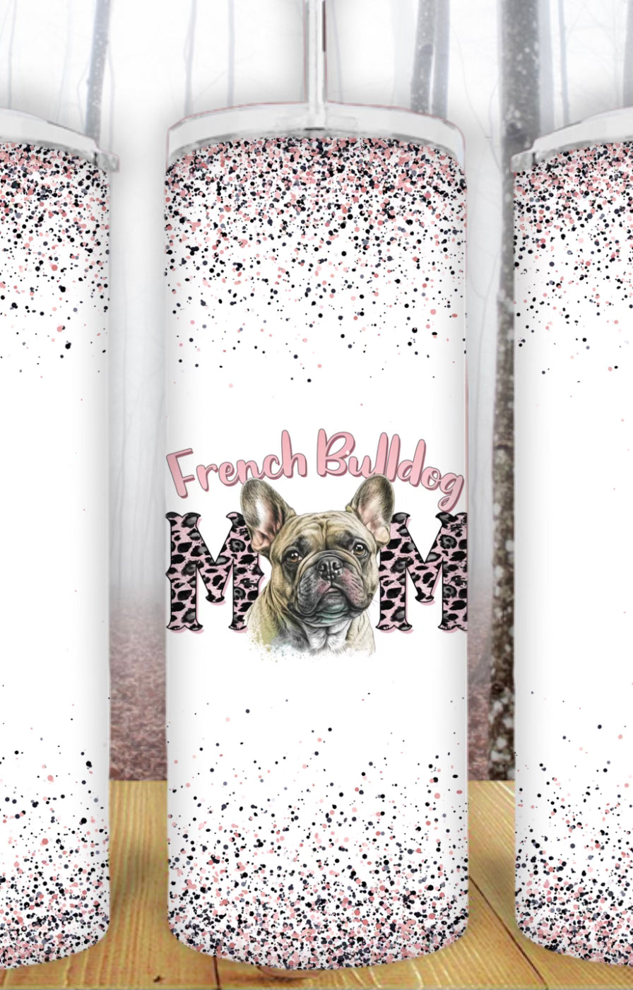 20oz French Bulldog Mom Tumbler