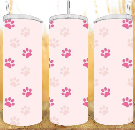 20oz Paw Print Tumbler TWO OPTIONS