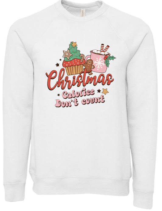 Christmas Calories Sponge Fleece Crewneck