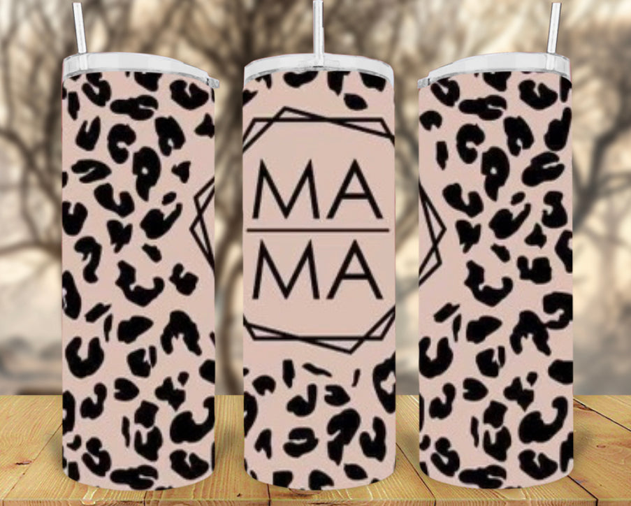 20oz Cheetah Mama Tumbler