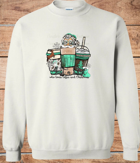 Santa Coffee and Christmas Crewneck