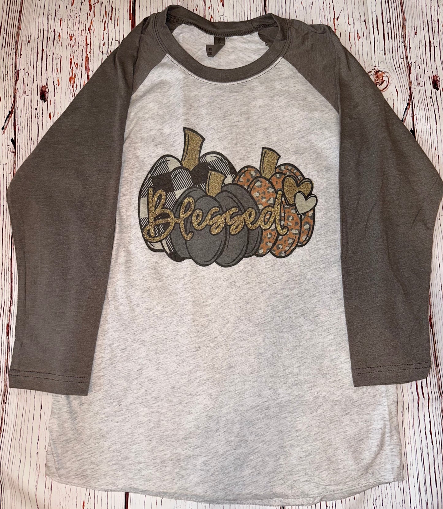 Blessed Pumpkin Raglan Tee