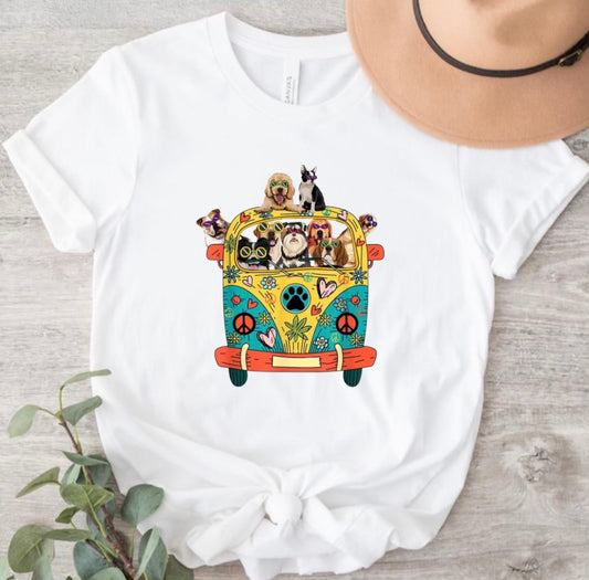 Hippie Van Dogs Tee