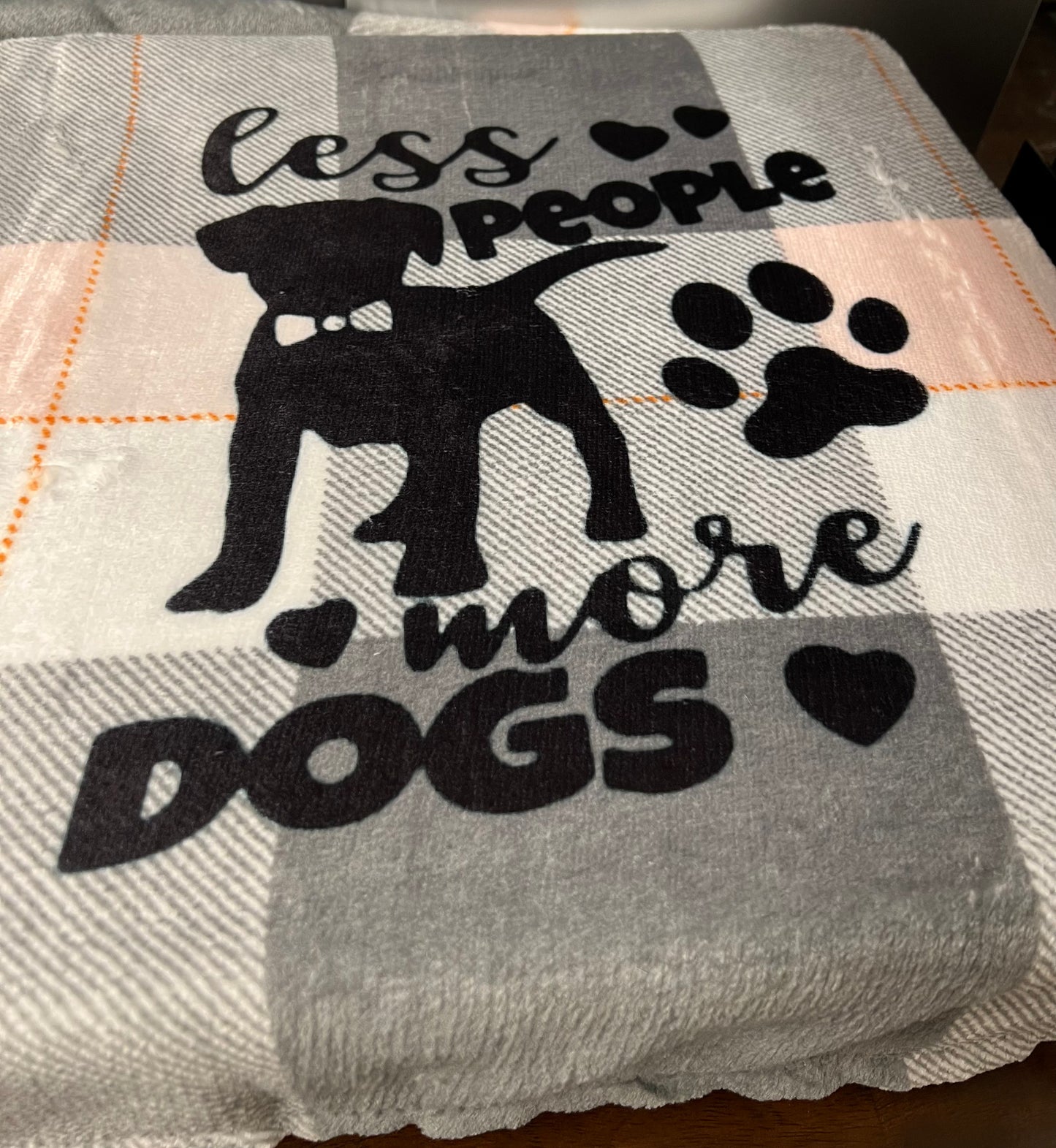 Less People More Dogs Blanket