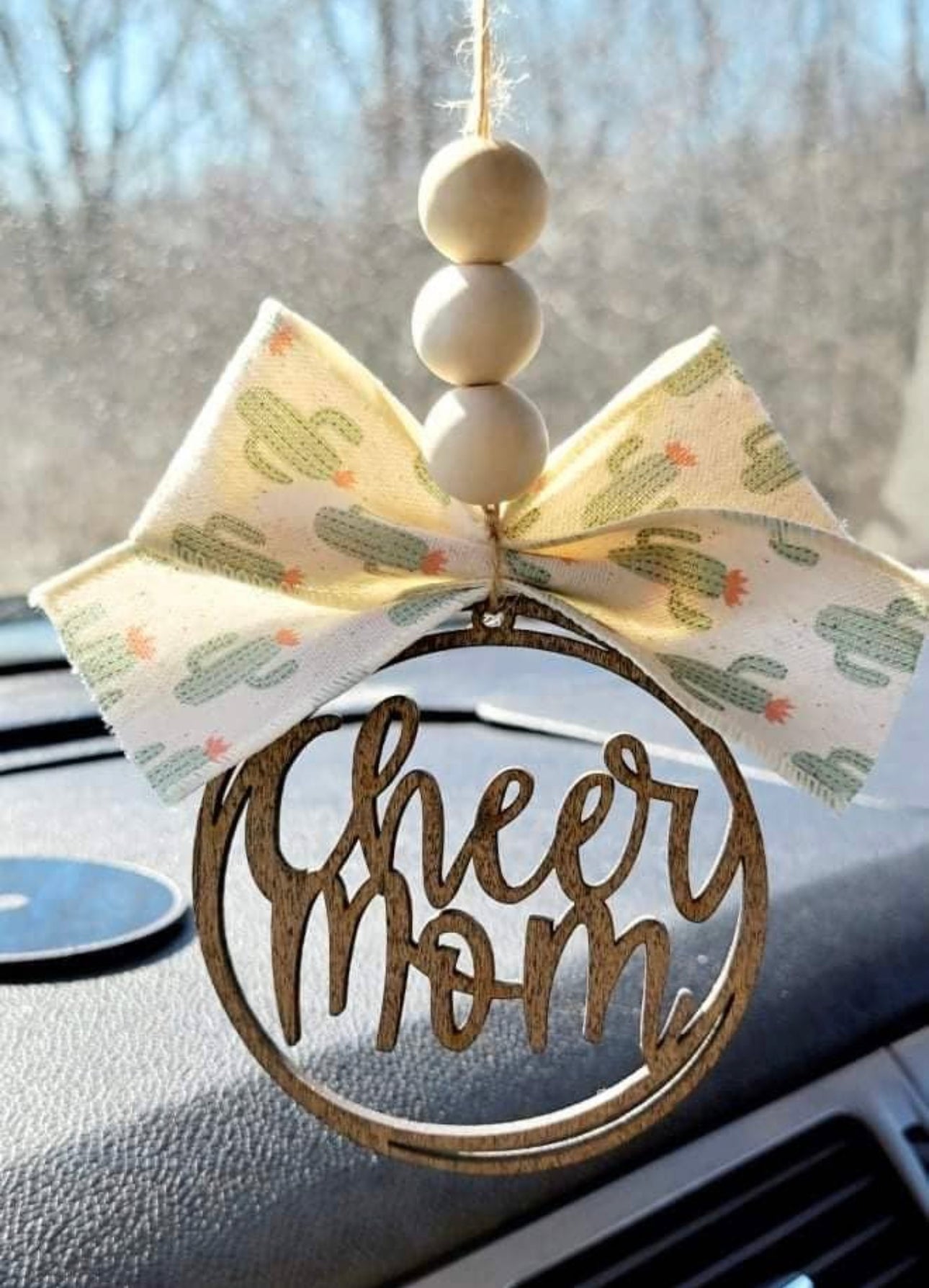 Cheer Mom Car Charm