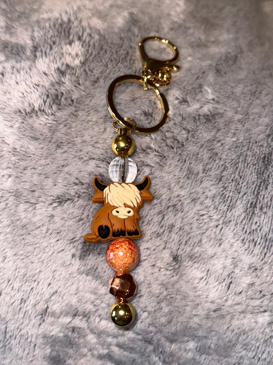 Highland Cow Keychain