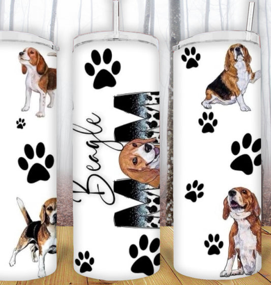 20oz Beagle Mom Tumbler