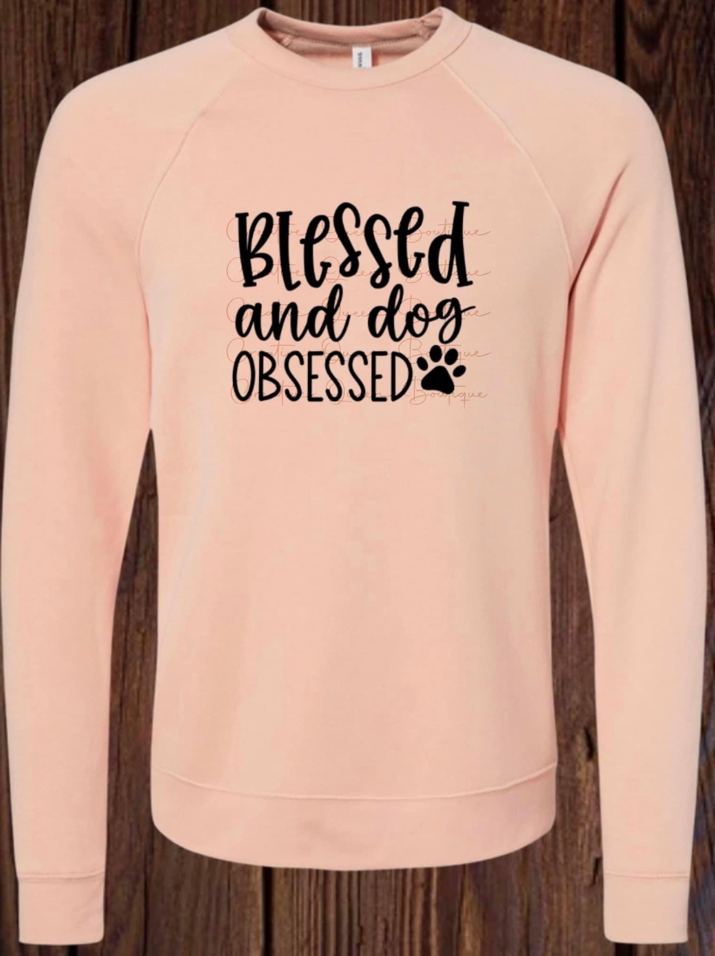 Blessed and Dog Obsessed Sponge Fleece Crewneck