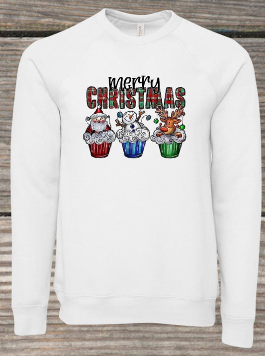 Merry Christmas Sponge Fleece Crewneck