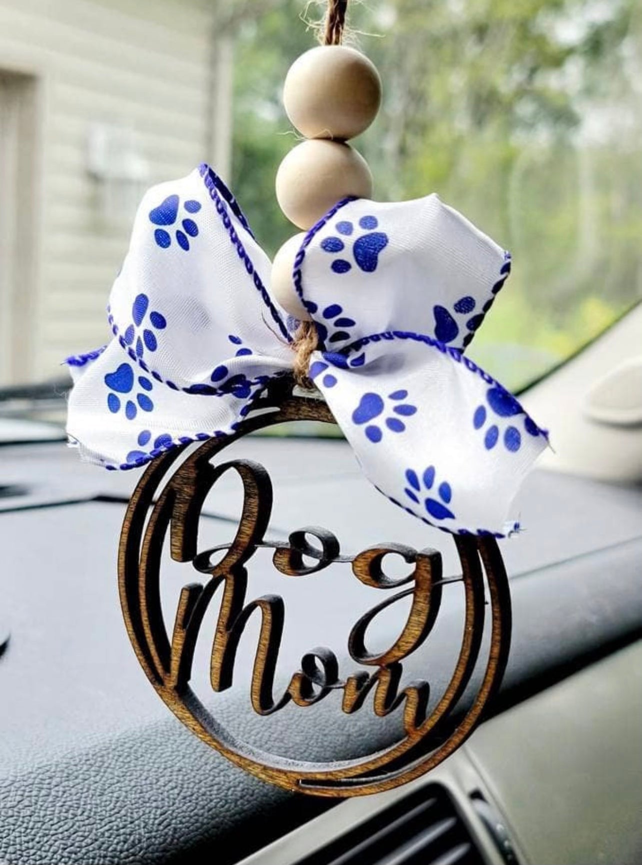 Dog Mom Car Charm