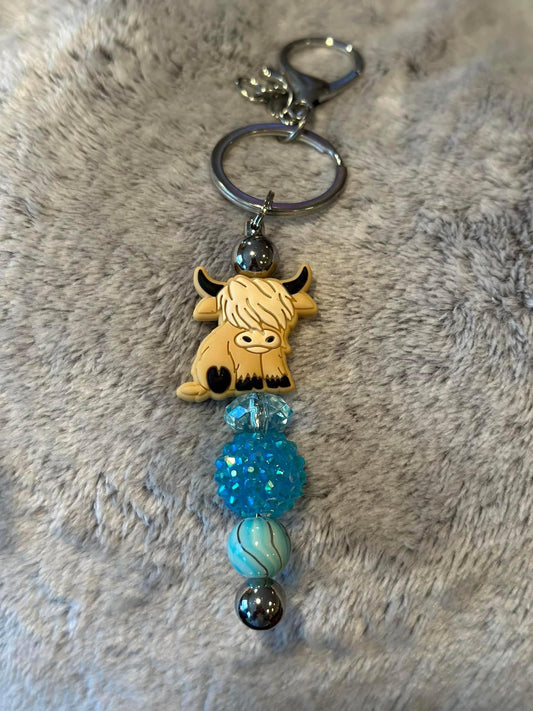 Highland Cow Keychain