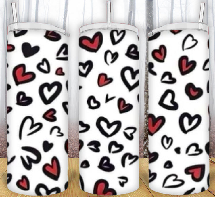 20oz Hearts Tumbler