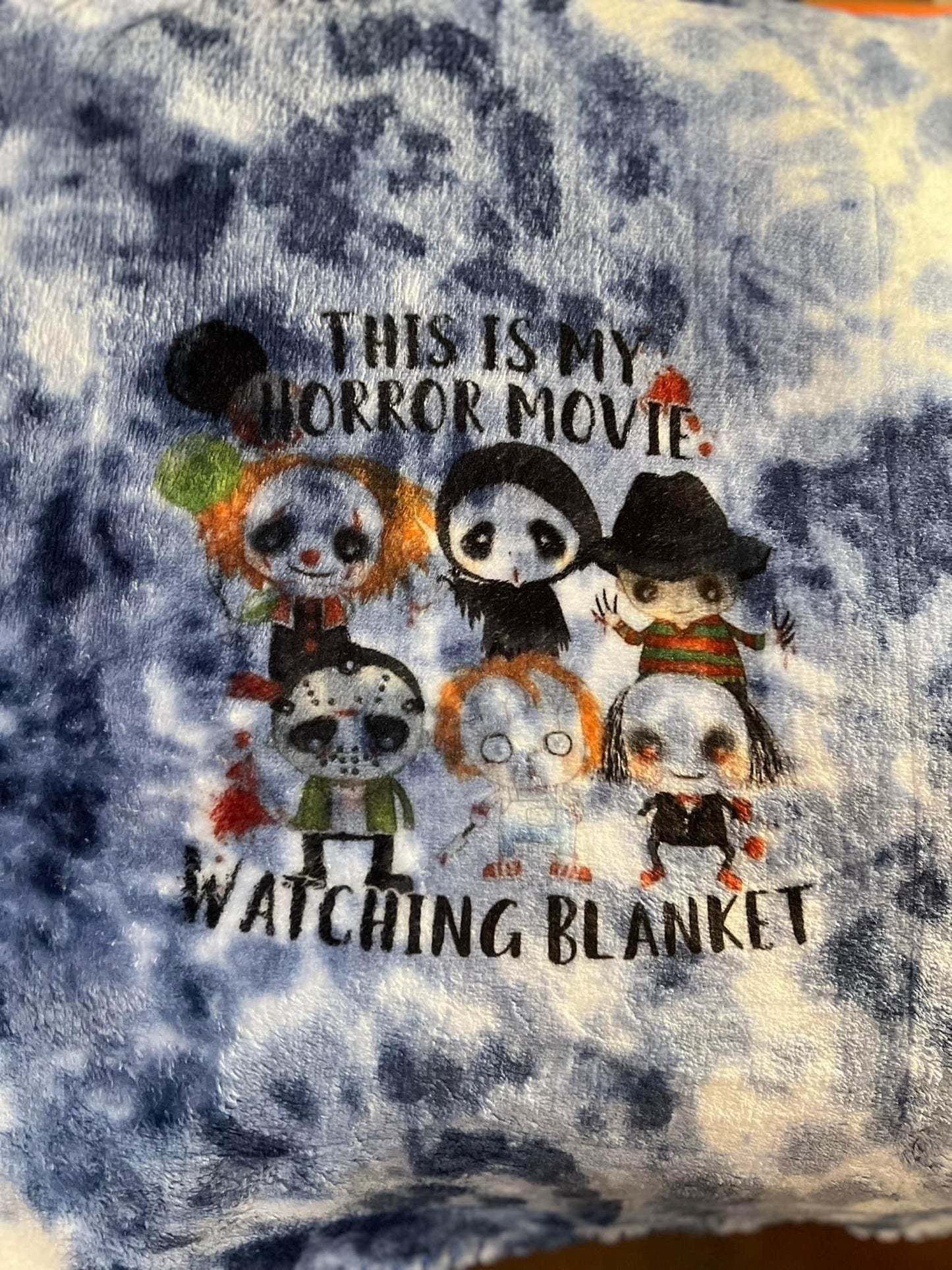 This is my Horror Movie Watching Blanket