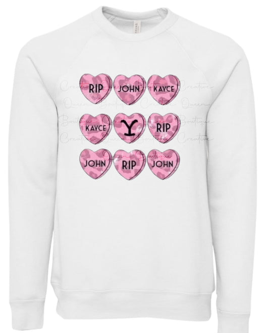 Valentine Yellowstone Sponge Fleece Crewneck