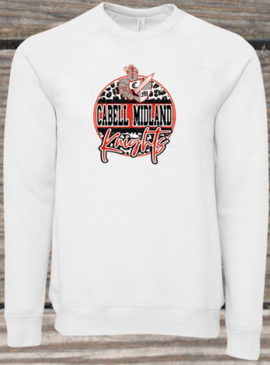 Cabell Midland Knights Sponge Fleece Crewneck