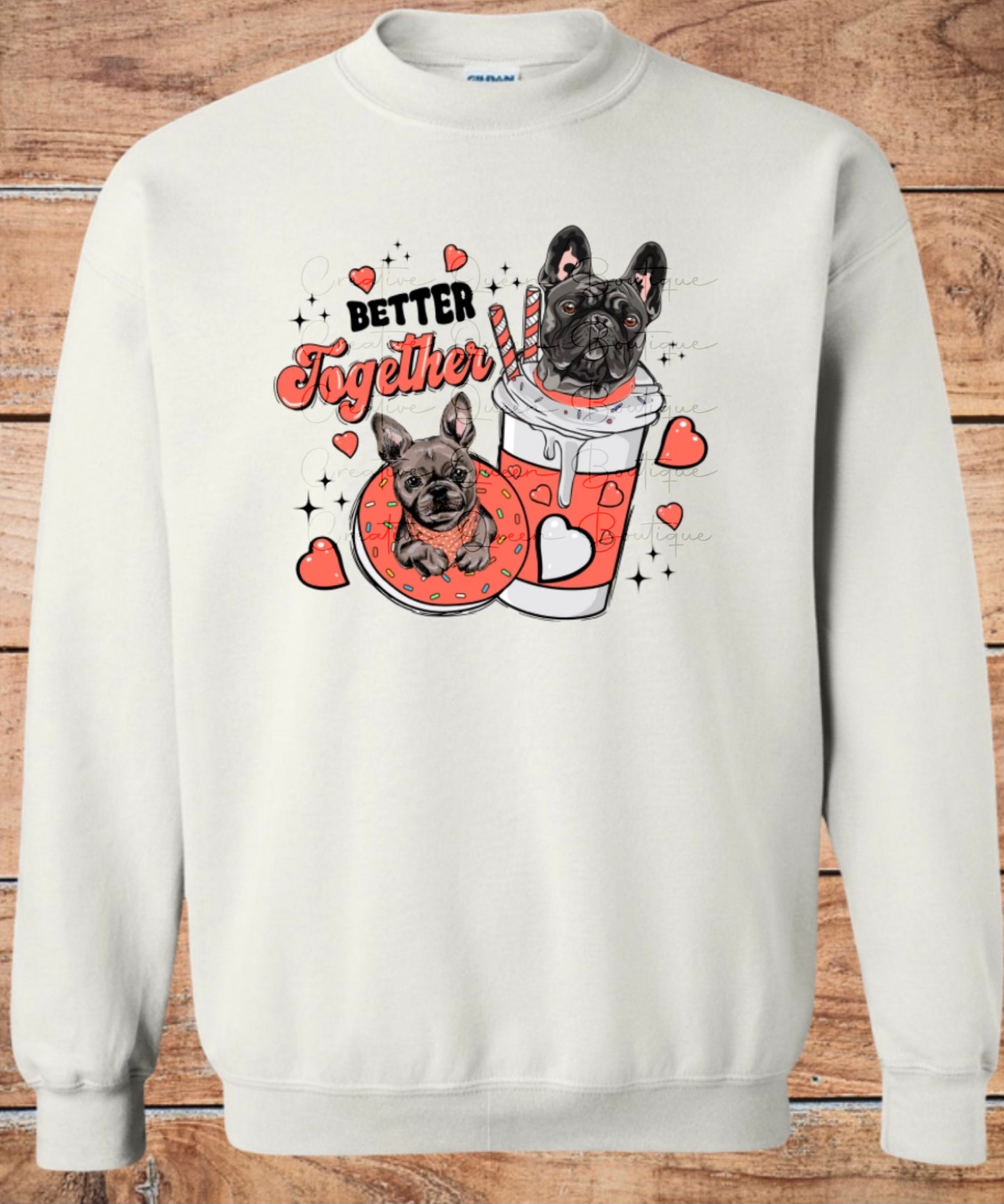 Frenchie Valentines Crewneck