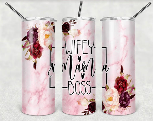 20oz Wifey Mama Boss Tumbler