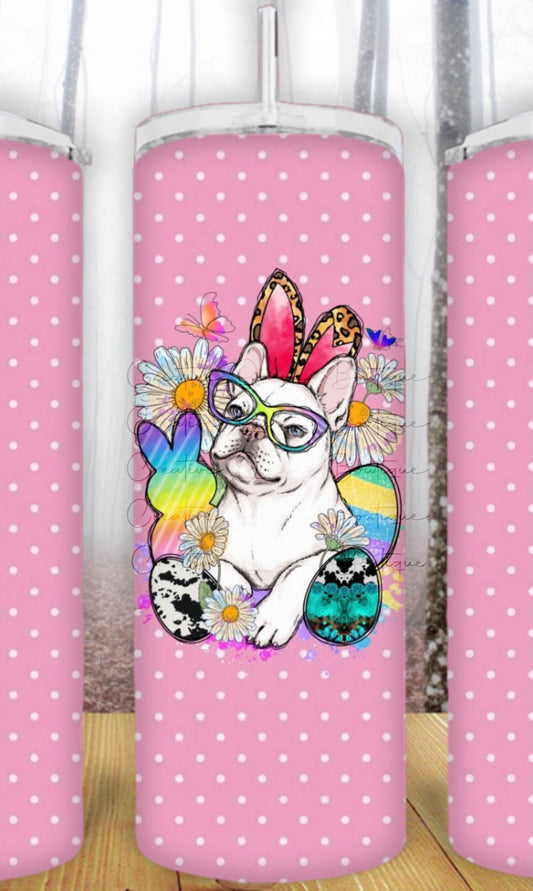 20oz Frenchie Easter Tumbler