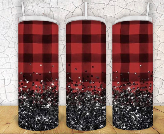 20oz Buffalo Plaid Tumbler