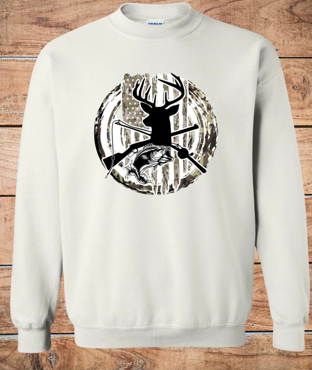 Deer and Fish Crewneck