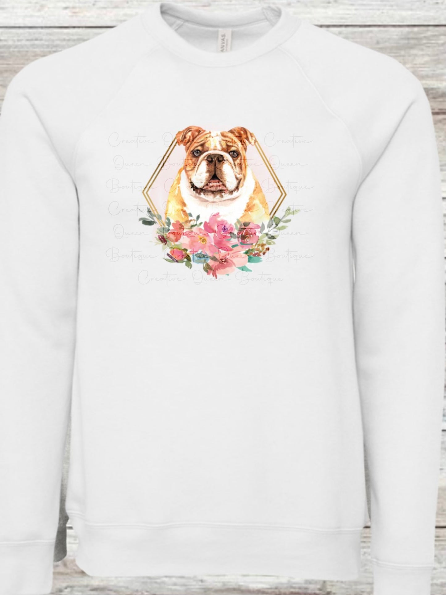 English Bulldog Sponge Fleece Crewneck