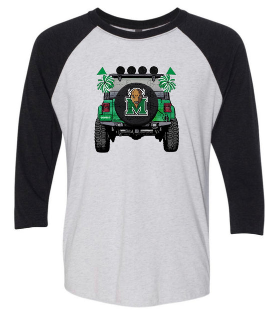 Marshall Jeep Raglan Tee