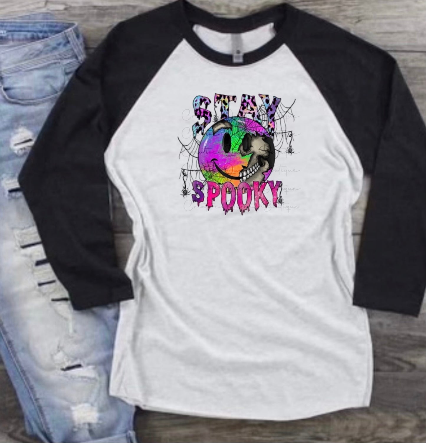 Stay Spooky Raglan Tee