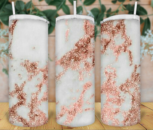 20oz Marble Tumbler