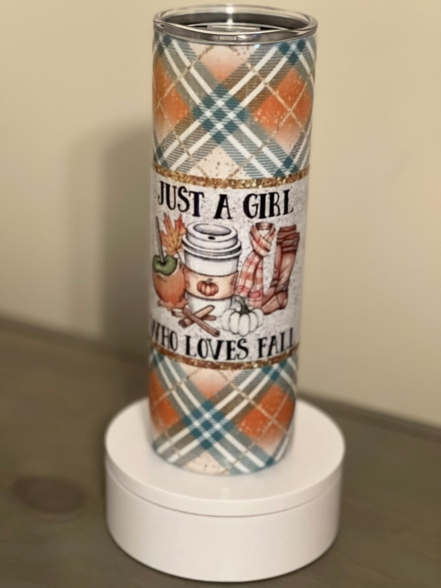 20oz Just A Girl Who Loves Fall Tumbler