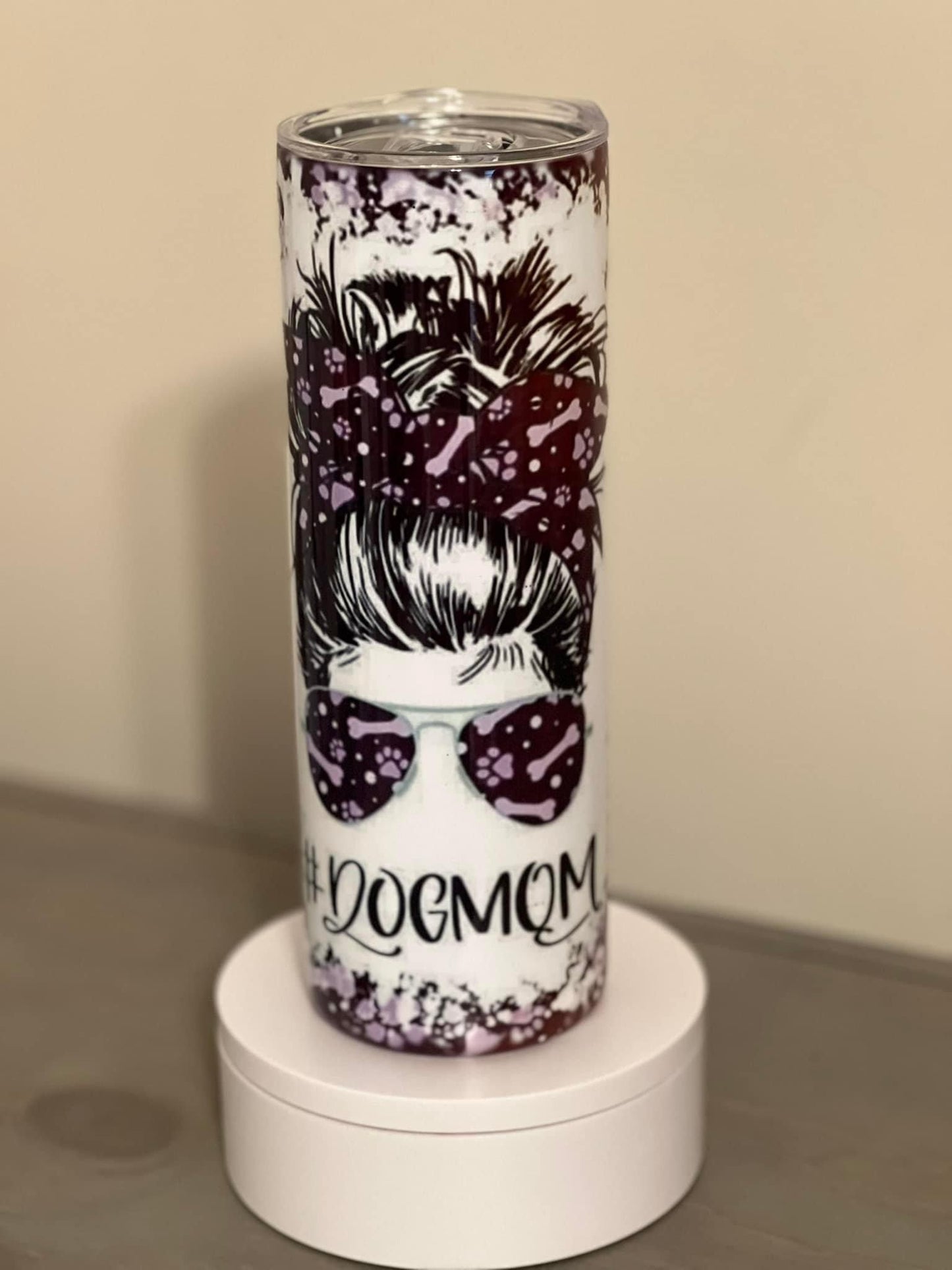 20oz Dog Mom Tumbler CHOOSE YOUR COLOR