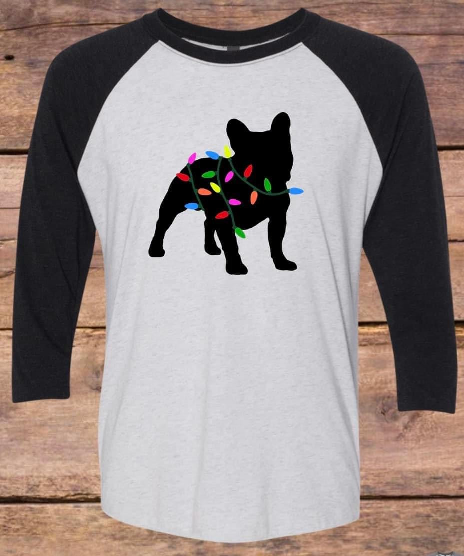 Holiday Frenchie Raglan Tee