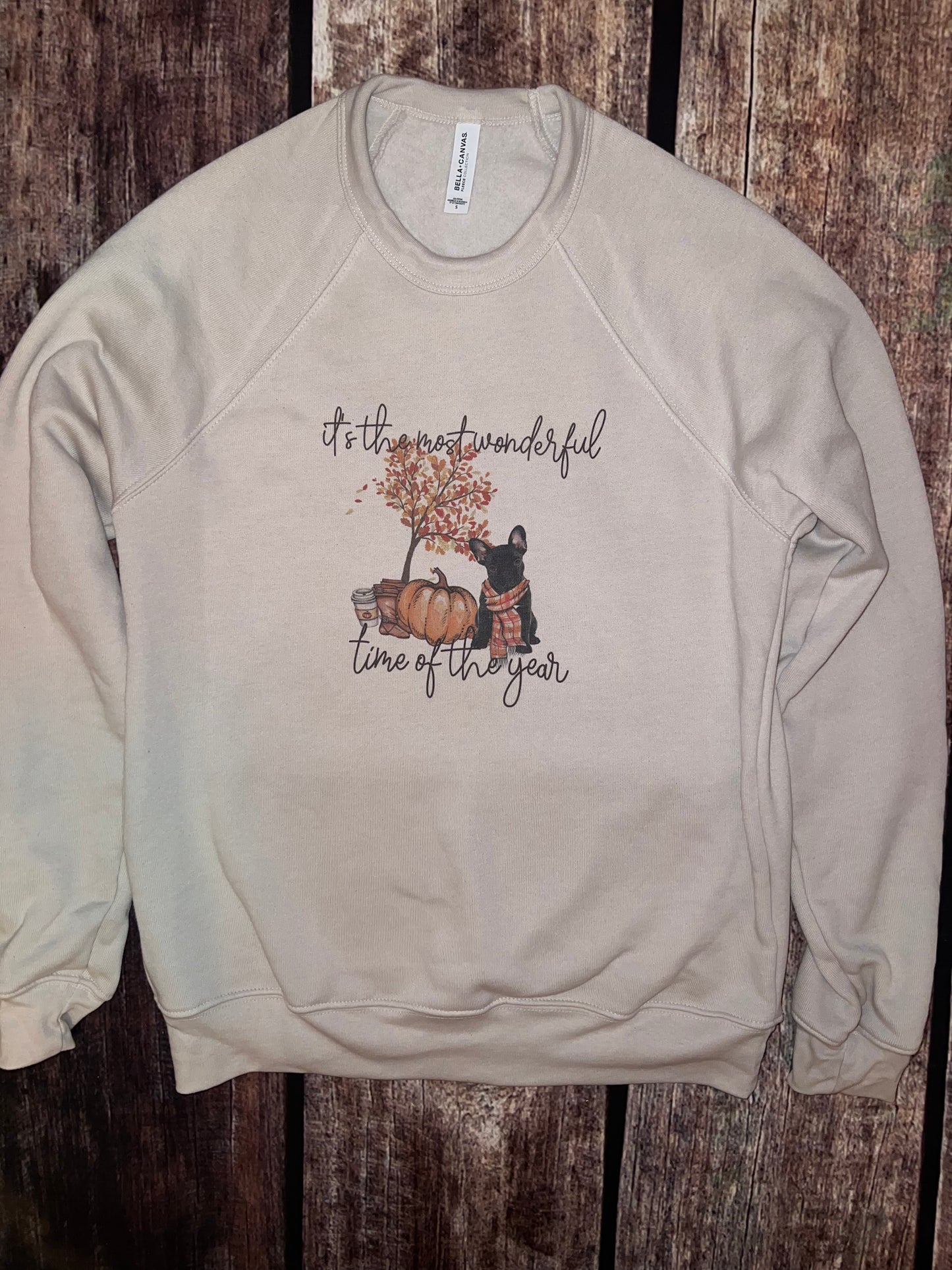 Fall Frenchie Sponge Fleece Crewneck