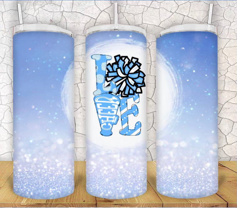 20oz Cheer Tumbler CHOOSE YOUR COLOR