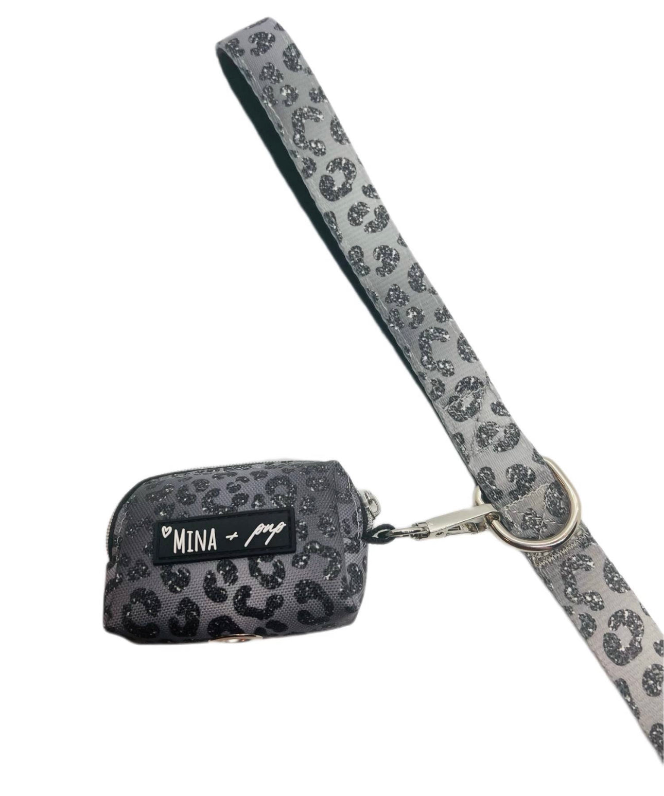 Silver Ombré Cheetah Leash