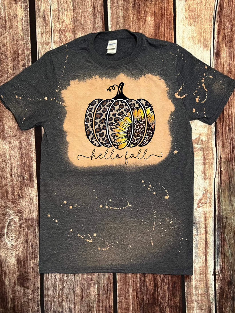 Fall Cheetah Pumpkin Tee