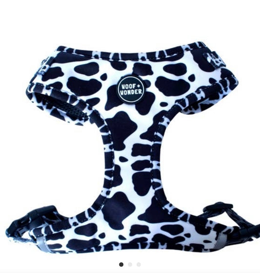 Cow Print Adjustable Harness