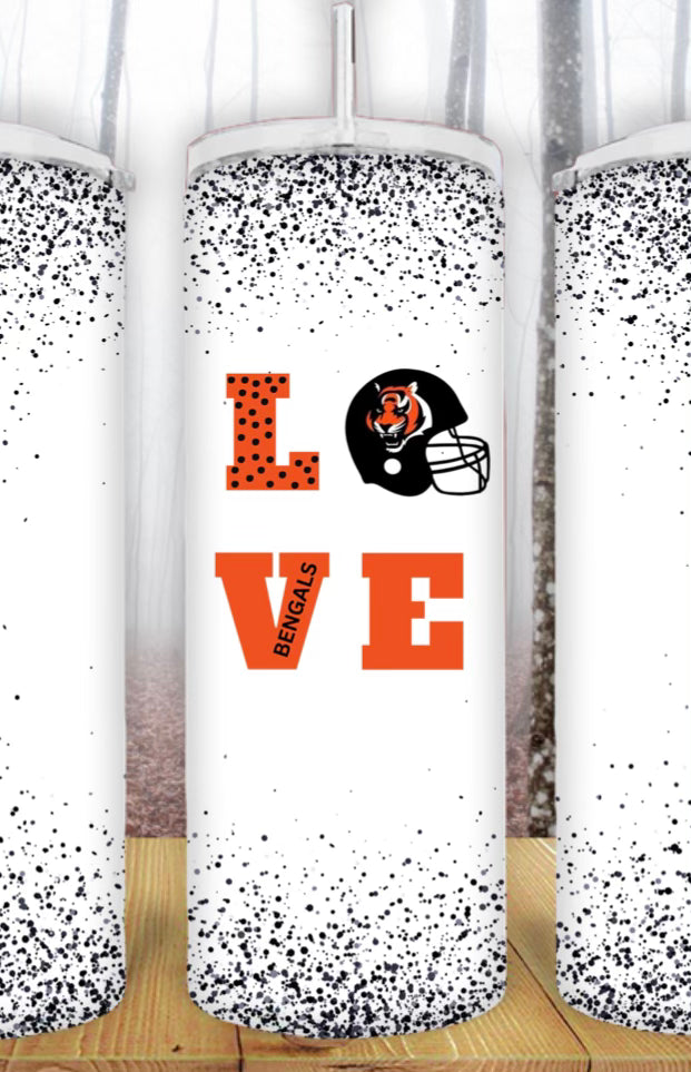 20oz Love Bengals Tumbler