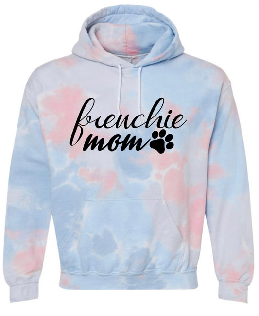 Tie Dye Frenchie Mom Hoodie